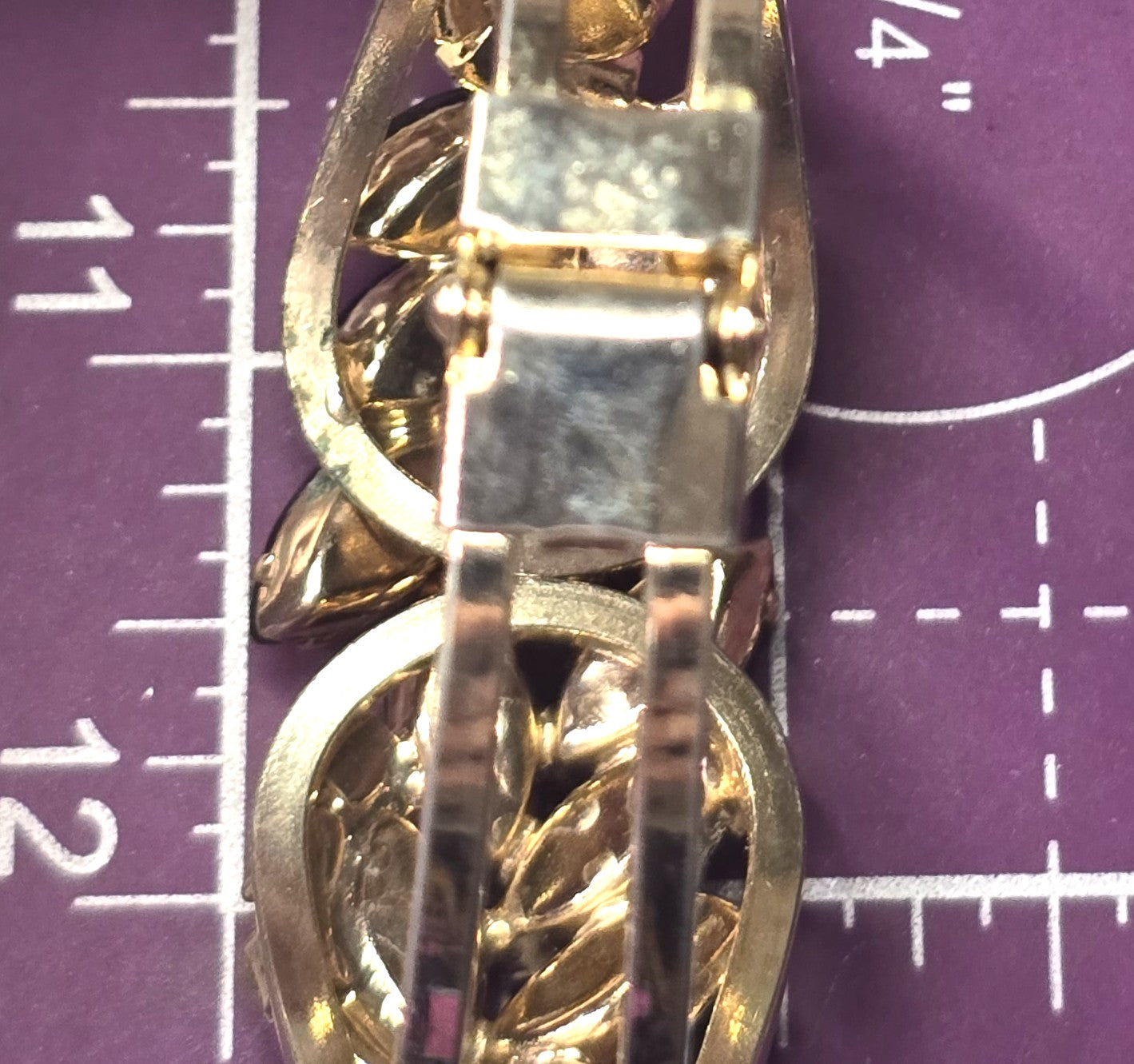 Juliana DeLizza & Elster Book Piece Aurora borealis rhinestone clamper bracelet