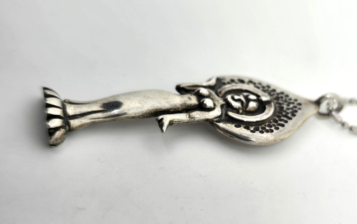Jane Iris Kuan Yin Chinese Goddess of compassion sterling silver necklace