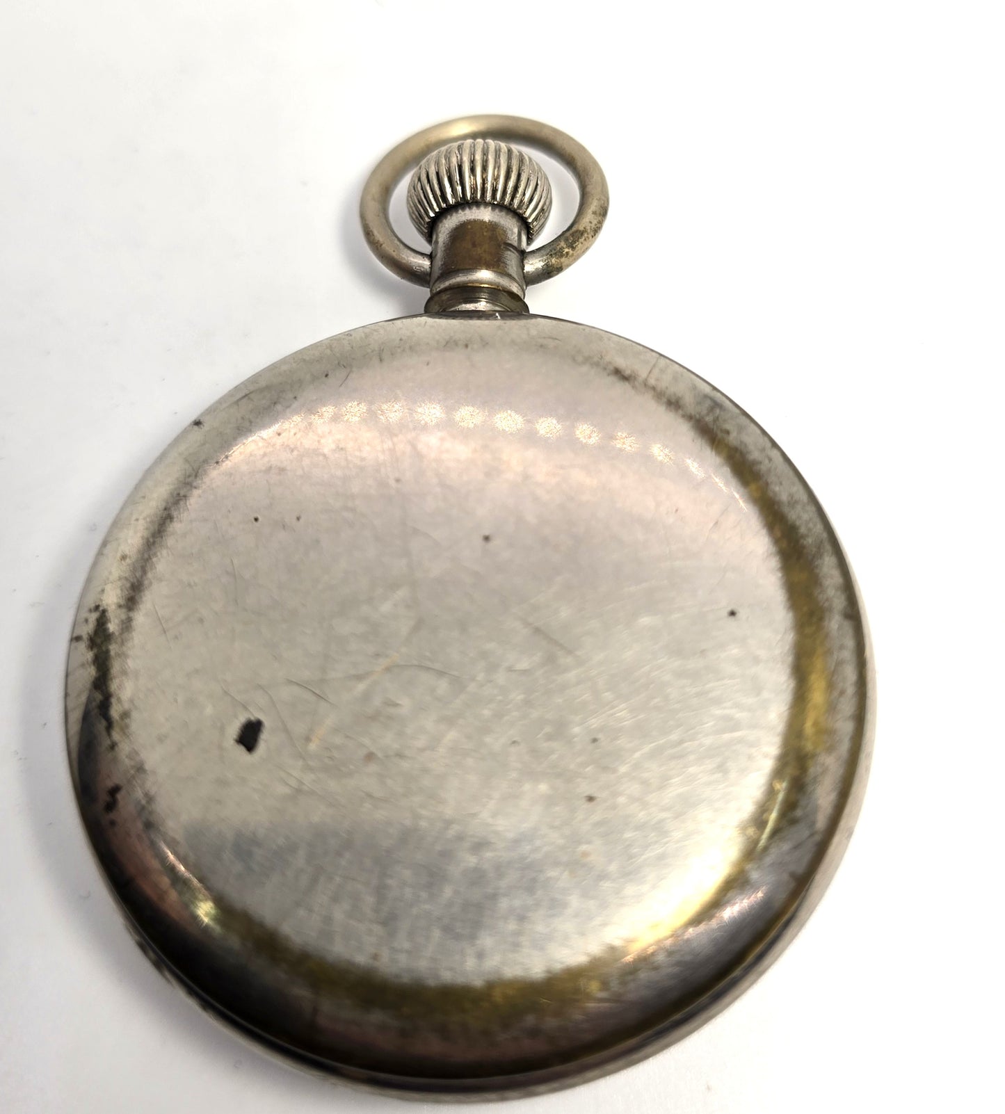 Ingersoll Yankee vintage silver plated pocket watch "dollar watch" for repair