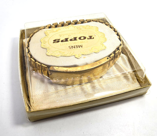 Topps Photo-Ident engravable stretch sweetheart locket bracelet in box