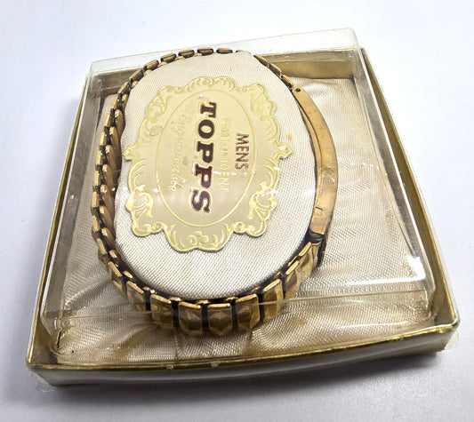 Topps Photo-Ident engravable stretch sweetheart locket bracelet in box