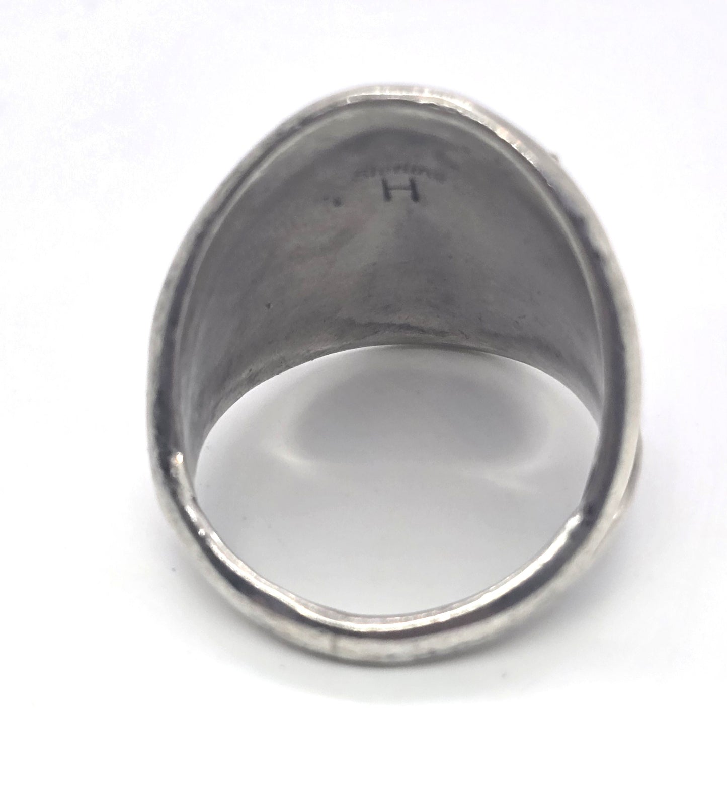 Cecil Henry Flying Eagle Native American sterling silver vintage ring size 13