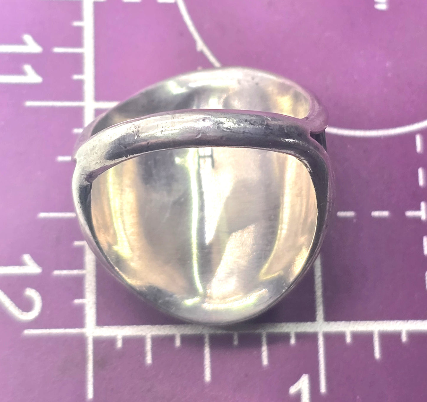 Cecil Henry Flying Eagle Native American sterling silver vintage ring size 13
