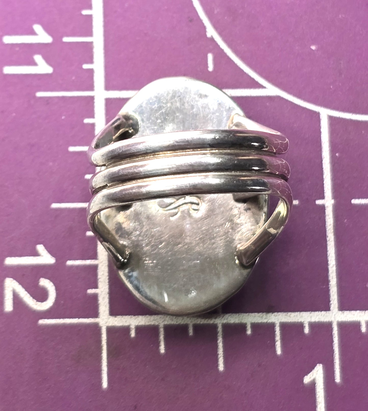 Calvin Peterson Navajo Sugilite Native American sterling silver ring size 8.5