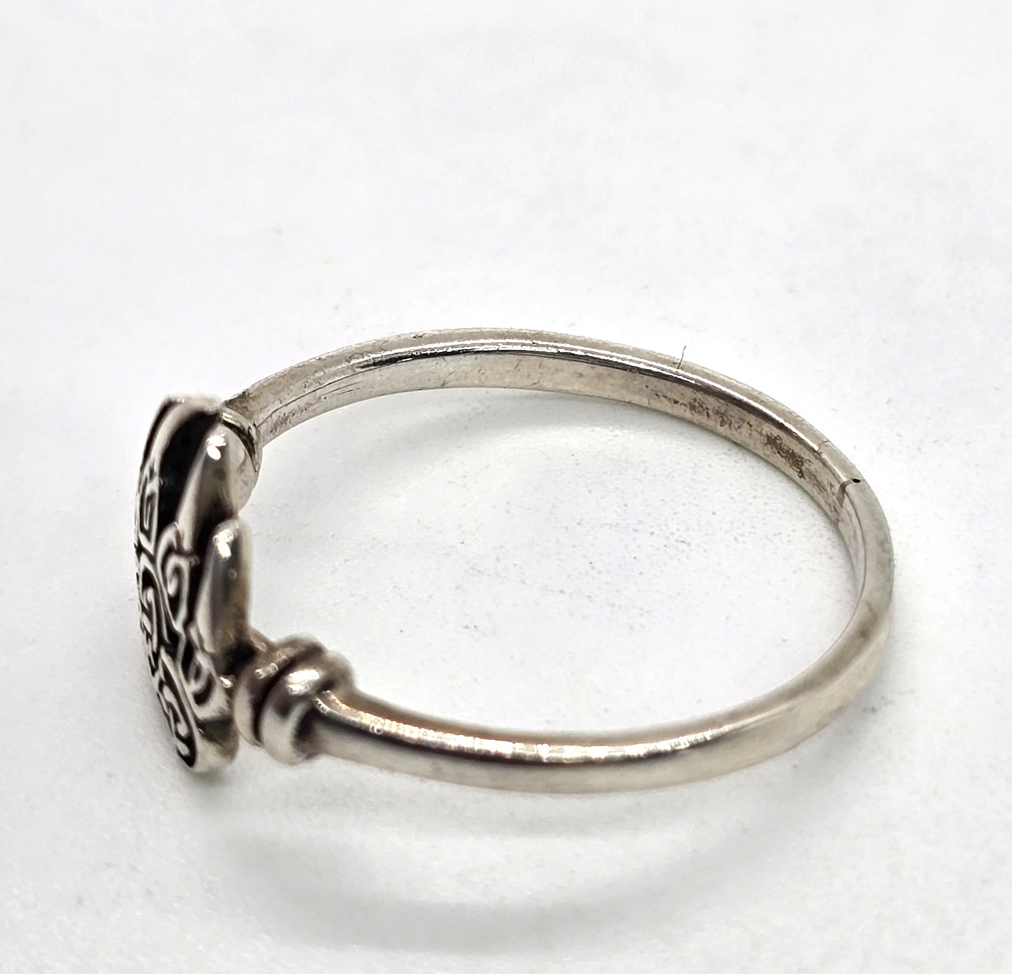 Celtic knot Bear Paw  tribal cut out filigree sterling silver ring size 7.5
