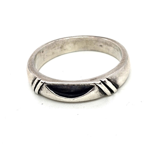 Carolyn Pollack Relios Southwestern stacking Sterling Silver Ring size 7