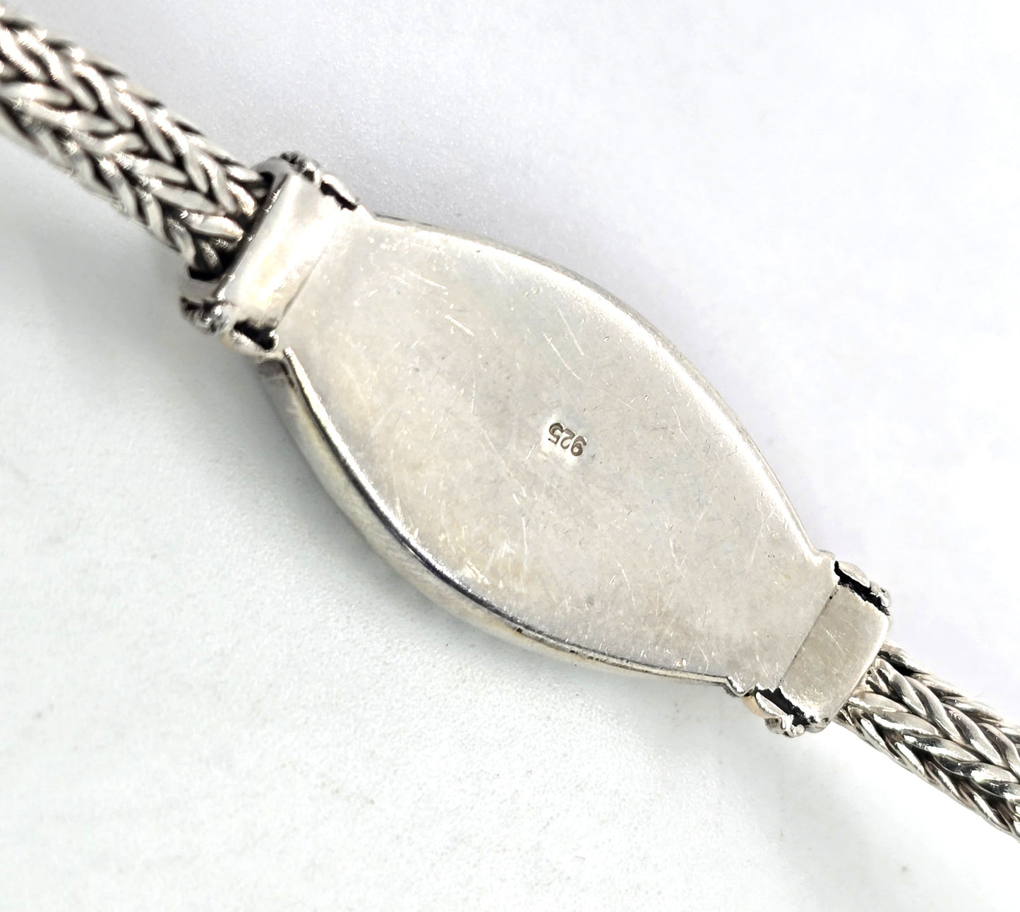 Yellow Gold Plated Balinese style sterling silver vintage herringbone bracelet
