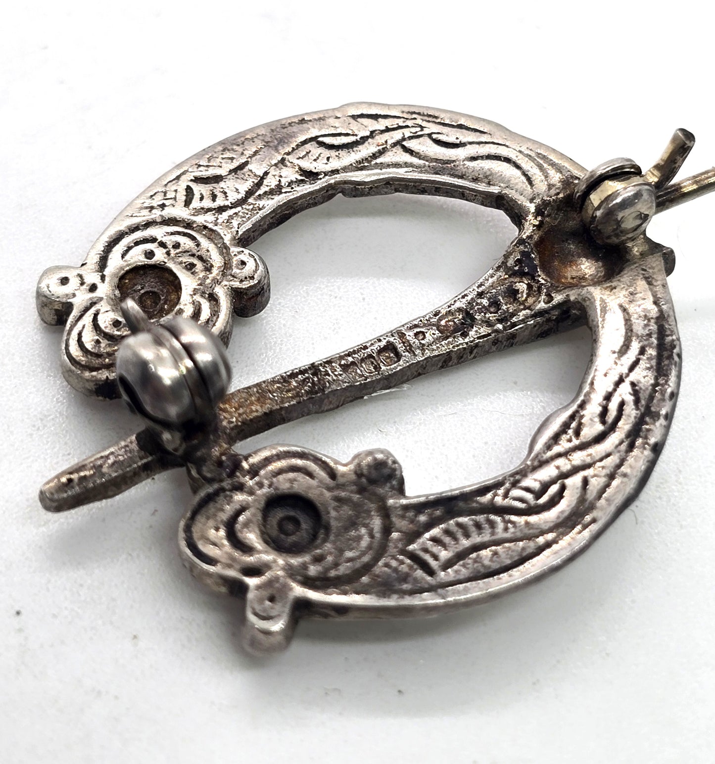 Connemara marble Blarney stone marcasite Irish sterling silver Tara Brooch