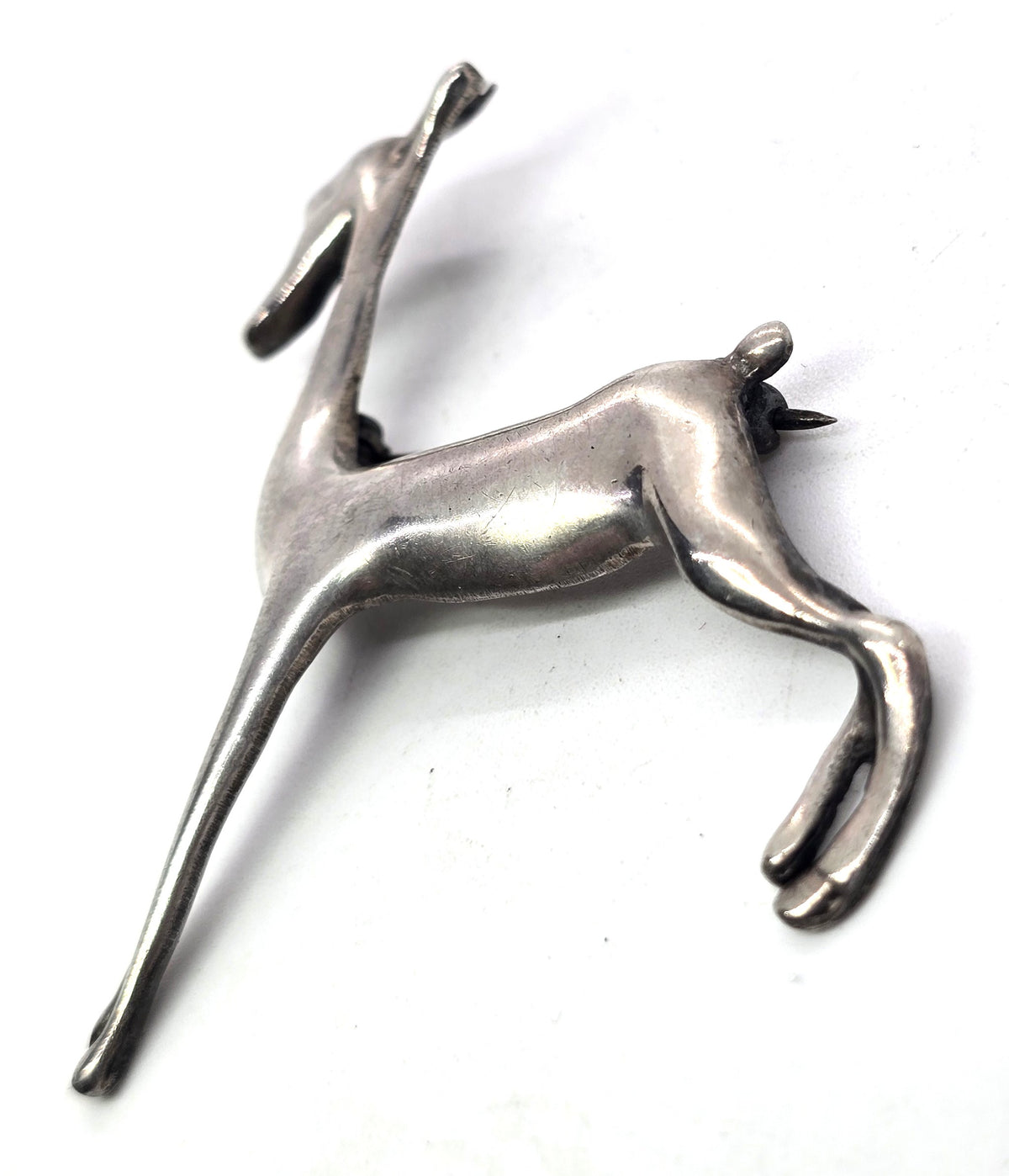 Baby fawn deer a sterling silver vintage figural brooch