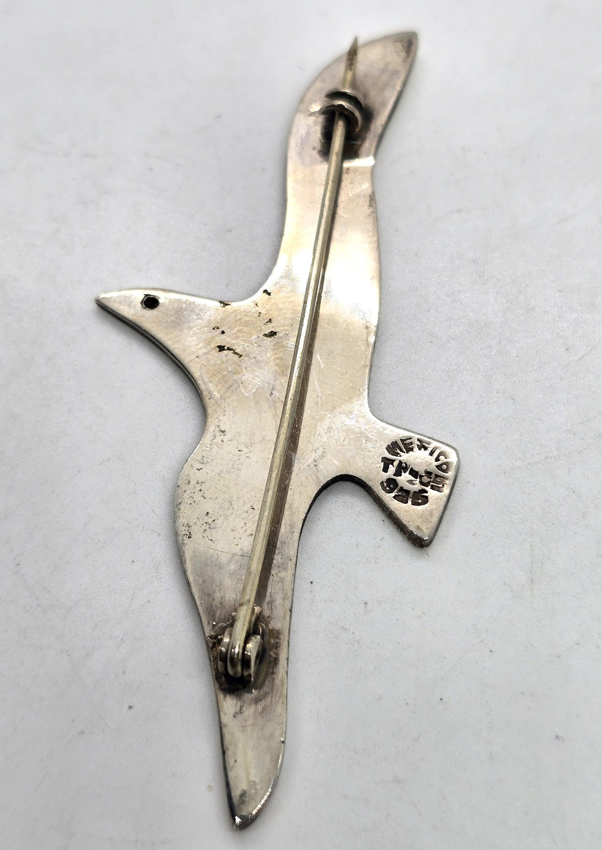 Seagull bird Taxco Mexico Vintage Sterling Silver vintage TR-35 Brooch