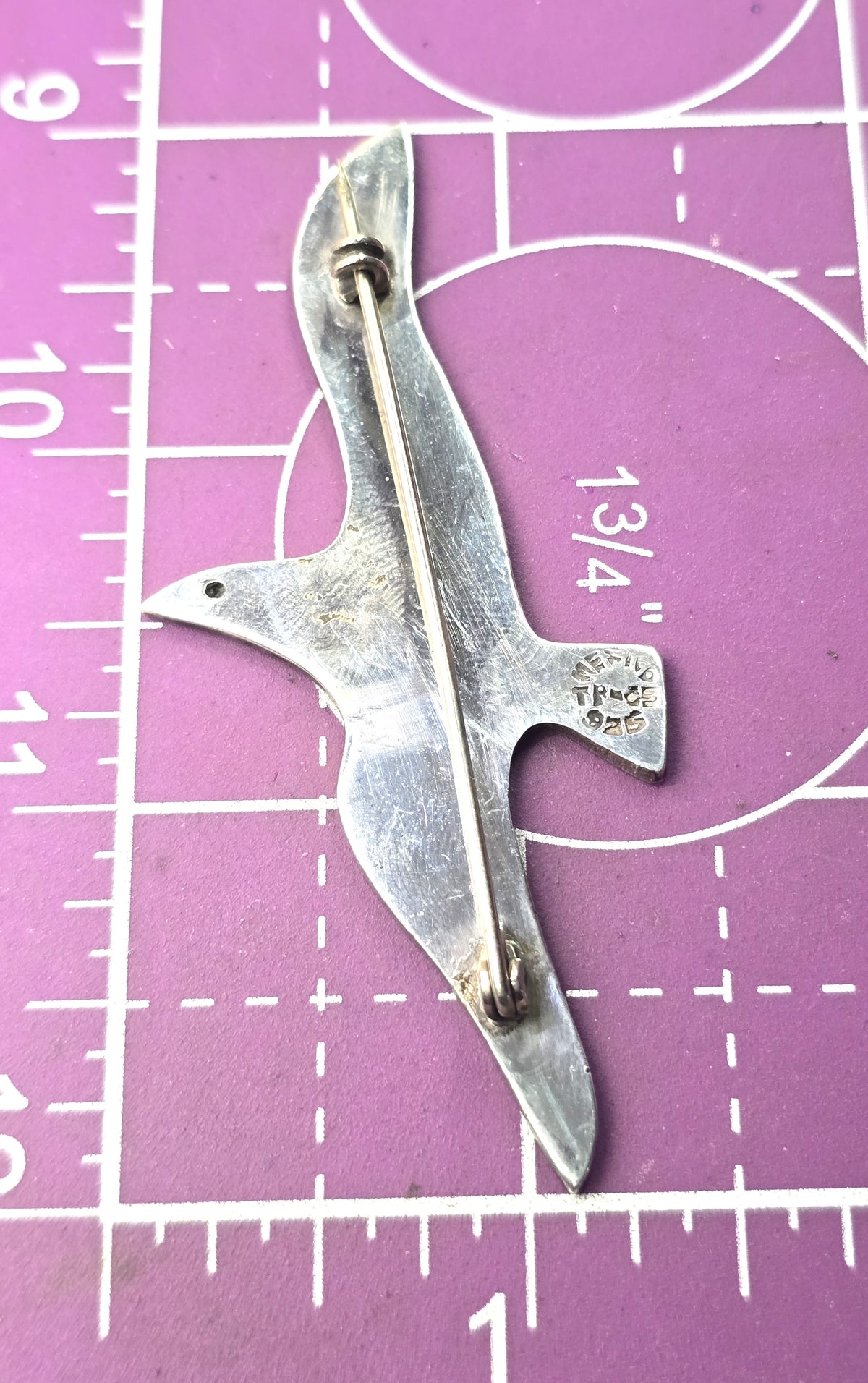 Seagull bird Taxco Mexico Vintage Sterling Silver vintage TR-35 Brooch