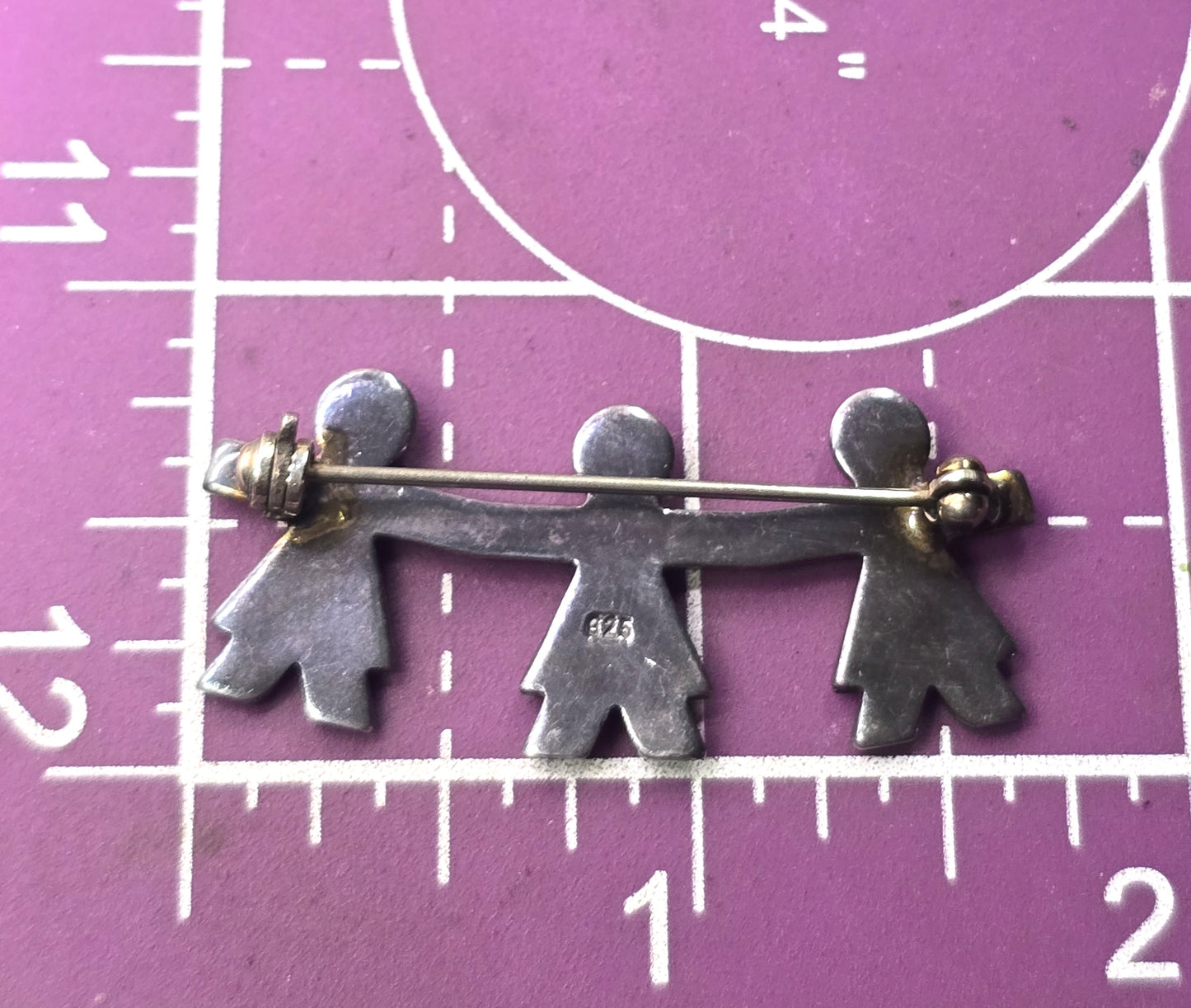 Naldo two tone vintage sterling silver save the children vintage brooch