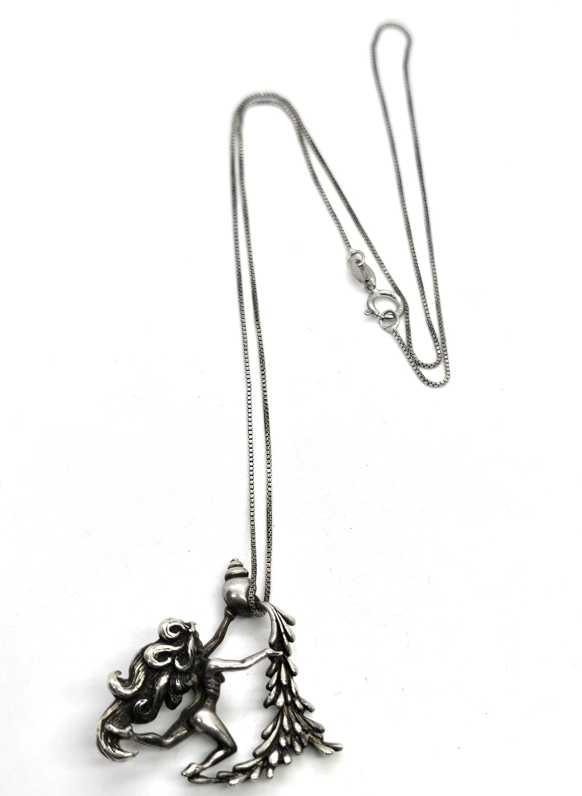 Bling Jewelry Aquarius Zodiac Sign Greek Water Goddess Sterling Silver necklace