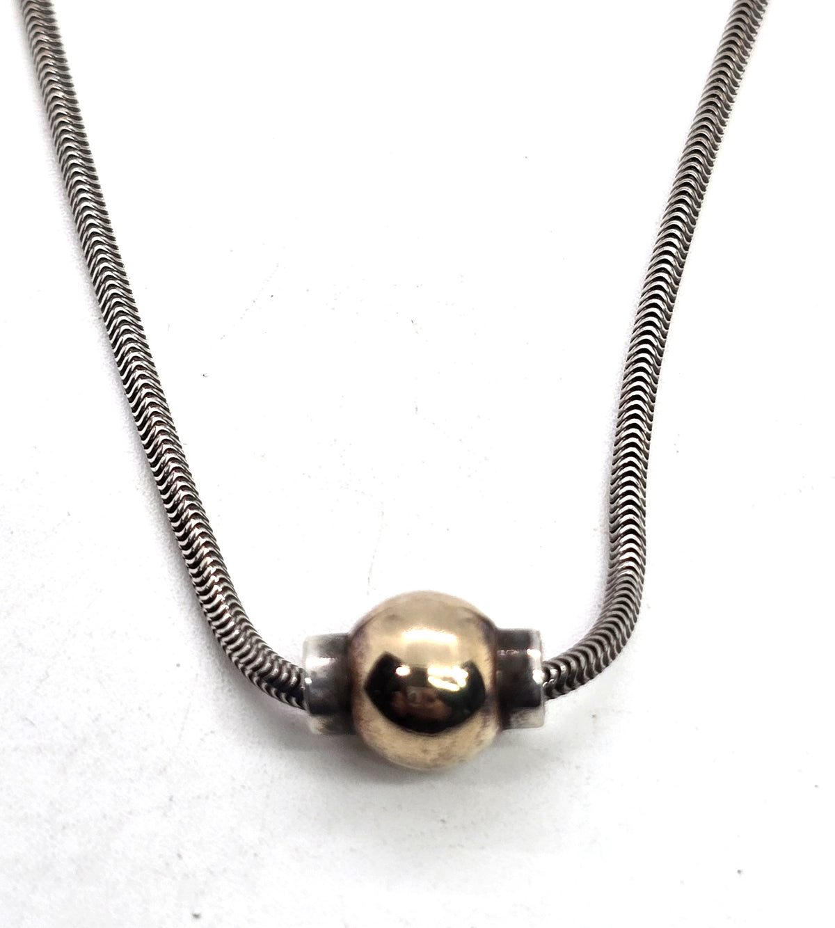 Krementz Cape Cod Sterling silver fox tail chain signed vintage necklace