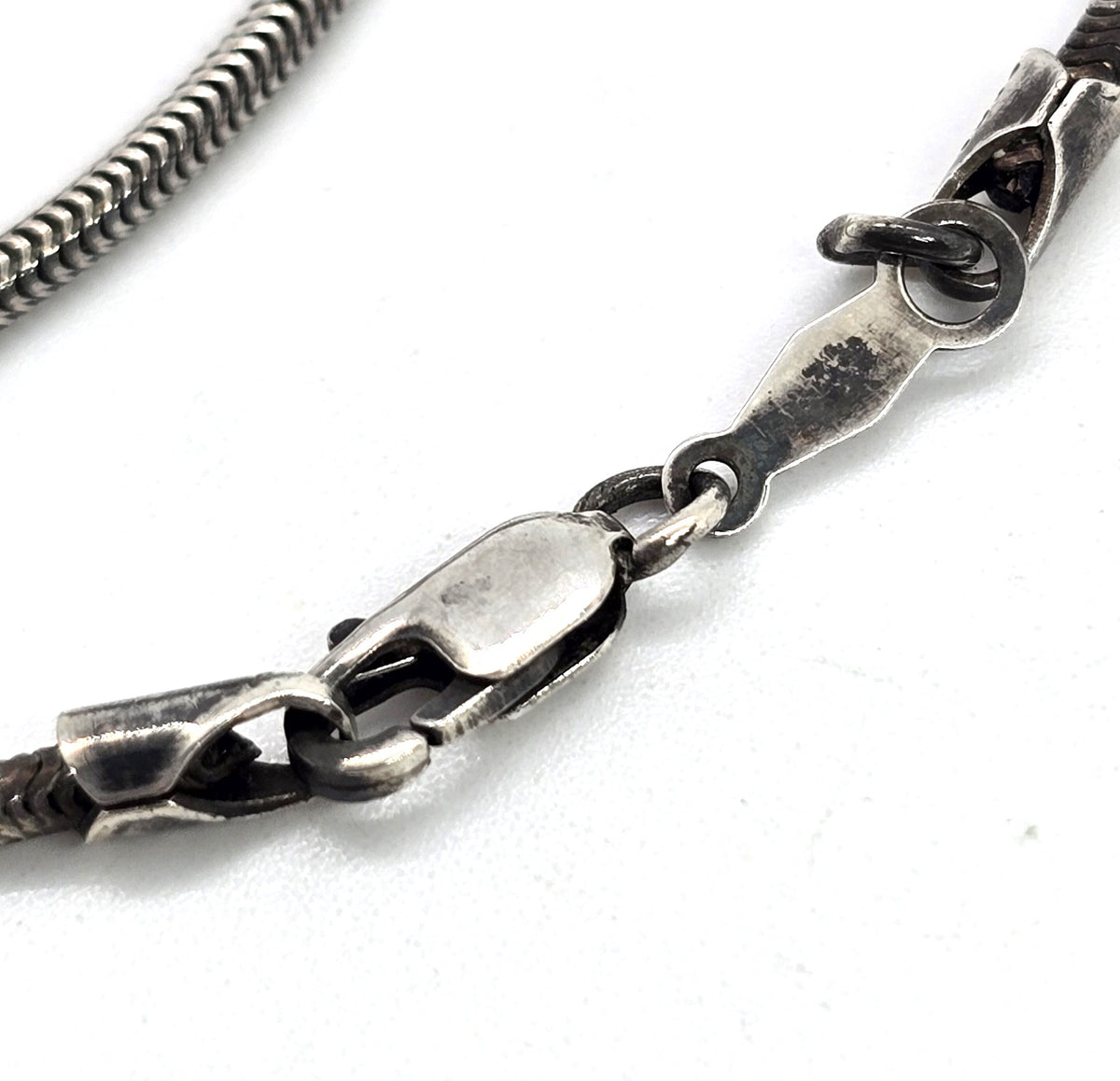 Krementz Cape Cod Sterling silver fox tail chain signed vintage necklace
