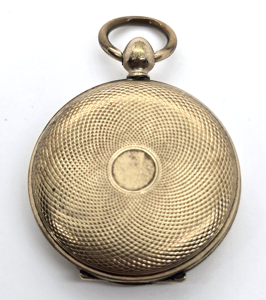 Yellow gold filled Antique Victorian mourning opening double sided locket