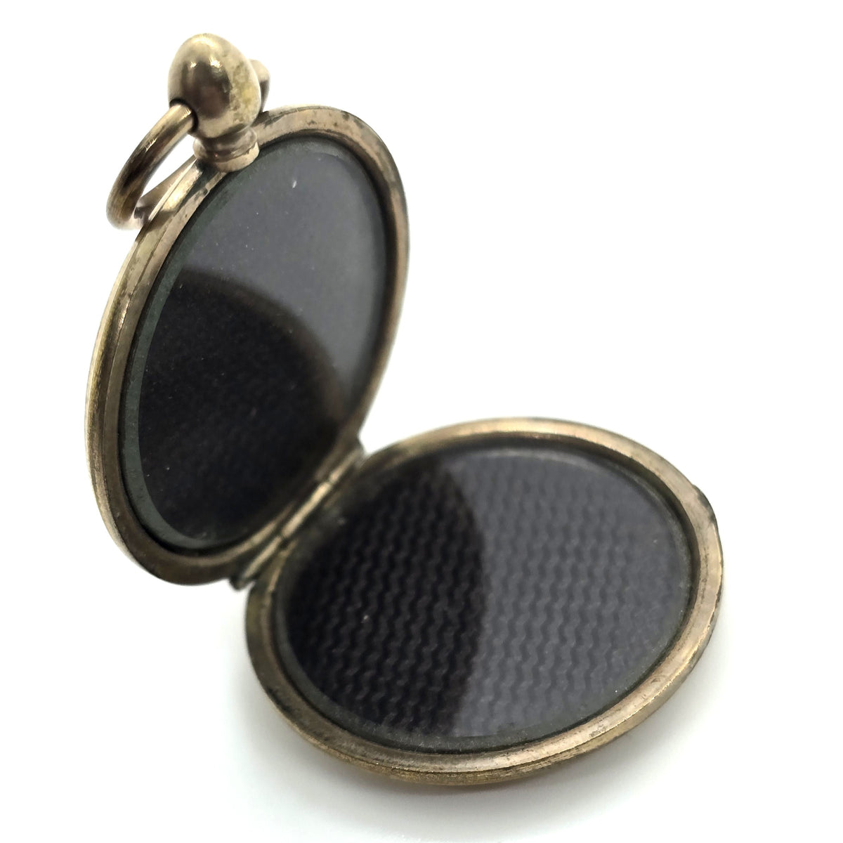 Yellow gold filled Antique Victorian mourning opening double sided locket