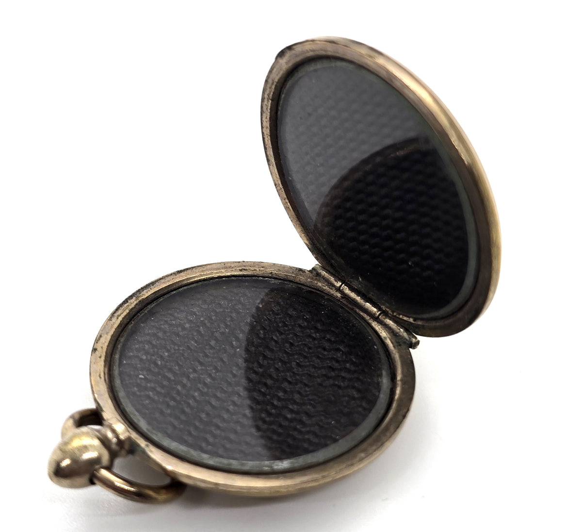Yellow gold filled Antique Victorian mourning opening double sided locket