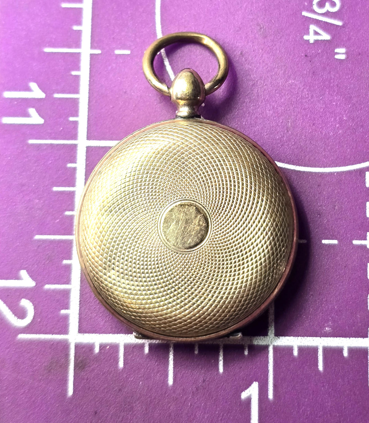 Yellow gold filled Antique Victorian mourning opening double sided locket
