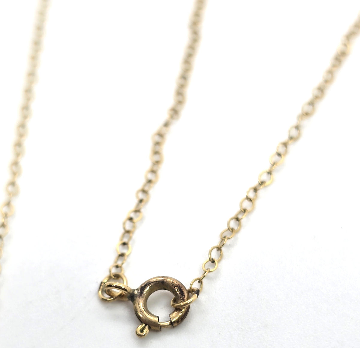 Grace 14k yellow gold filled artisan hammered plate stamped necklace