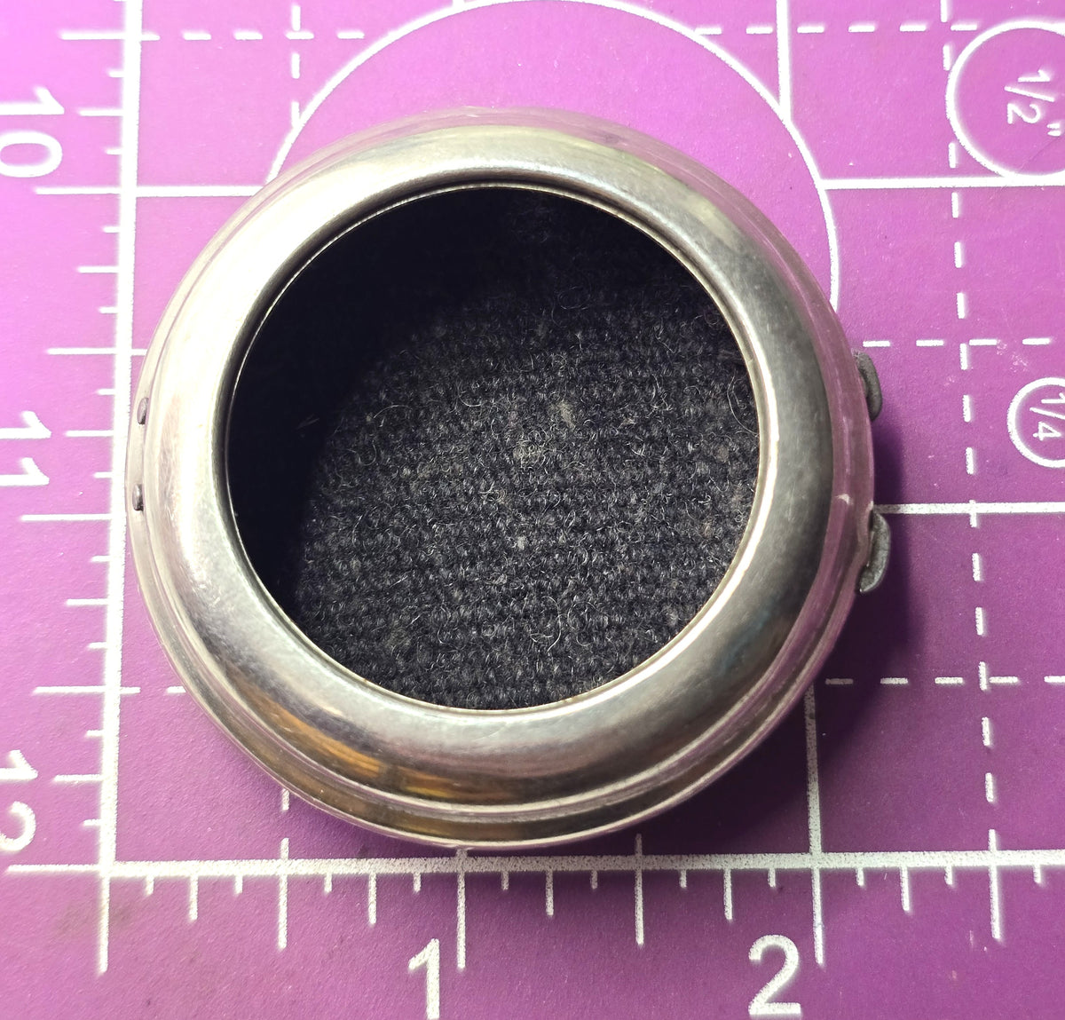 WWII German vintage ERREFF DRGM pocket watch silver toned protector