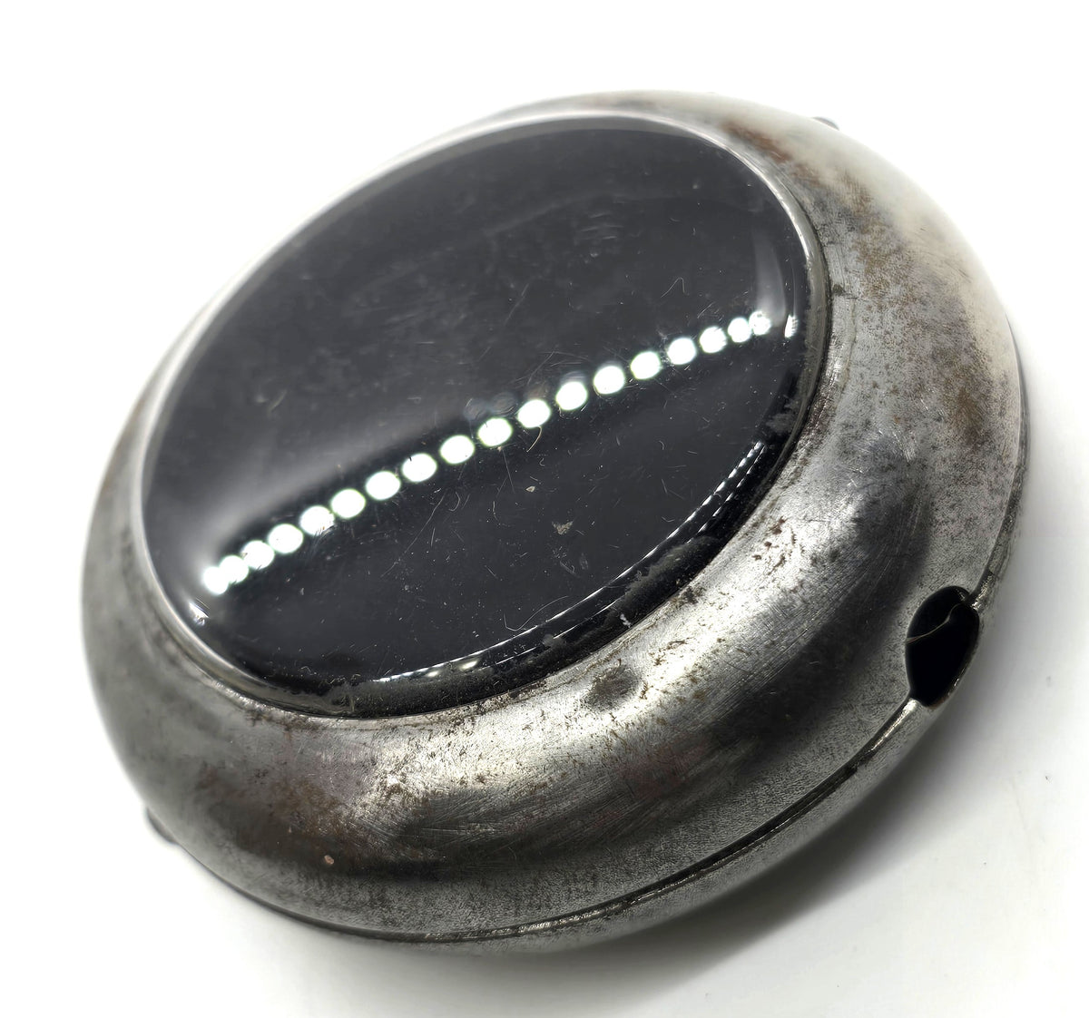 WWII German vintage AWR pocket watch silver toned protector case