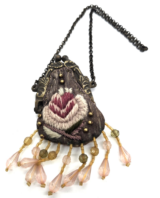 Wayne Kleski Katherine's Collection Victorian rose inspired clutch purse