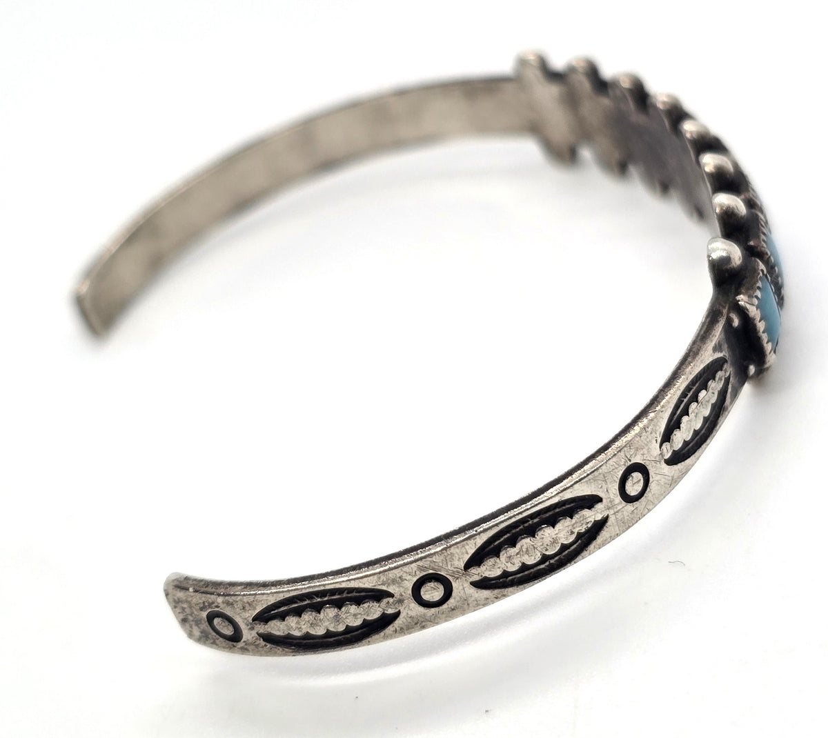 Bell trading Zuni vintage sterling silver stamped vintage cuff bracelet