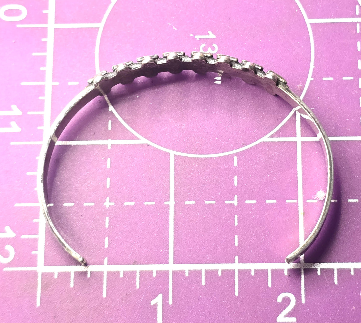 Bell trading Zuni vintage sterling silver stamped vintage cuff bracelet