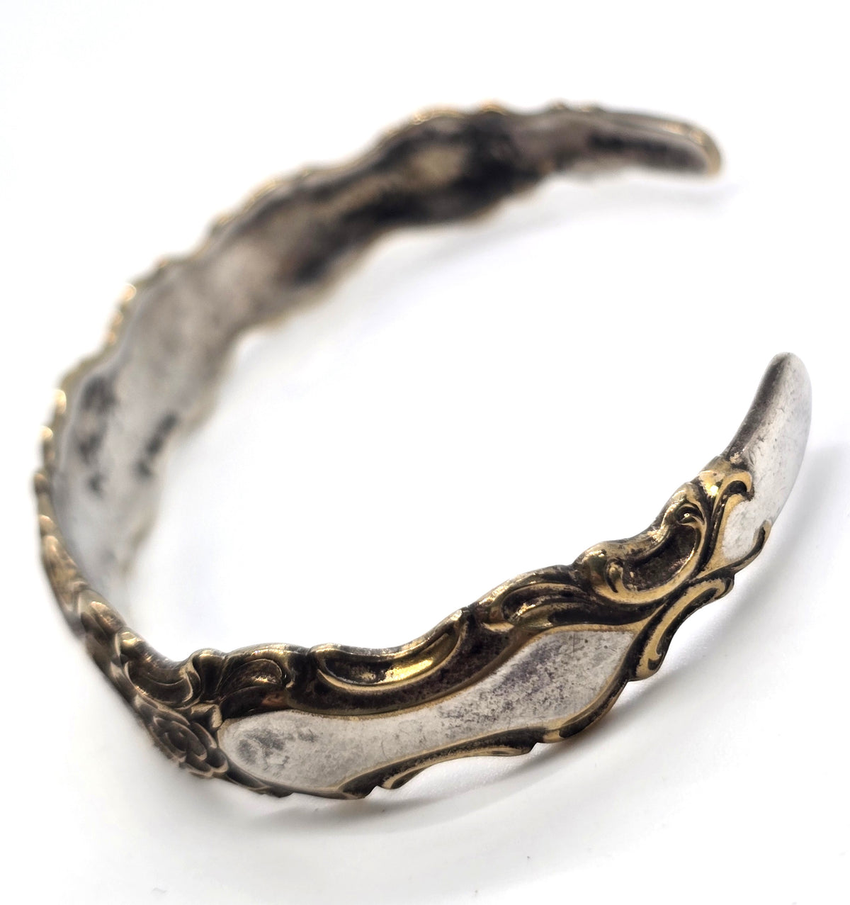 Golden Trianon by International Sterling Silver Gold Filled Vintage Cuff Bracelet