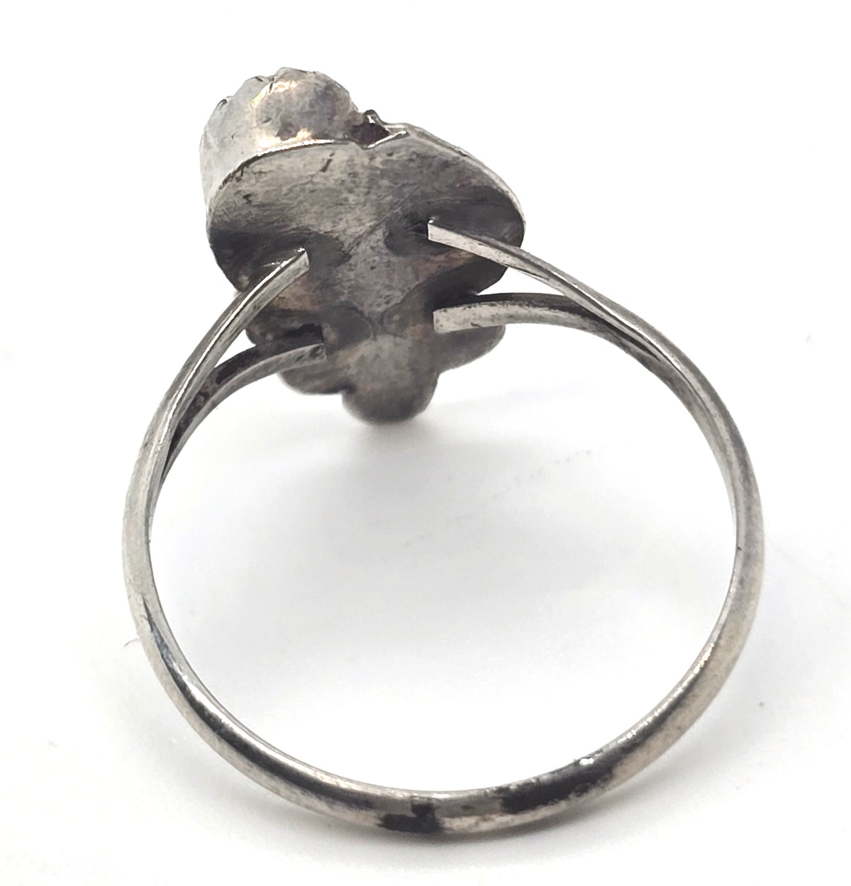 Turquoise turquoise small petite Navajo vintage sterling silver ring size 5.25
