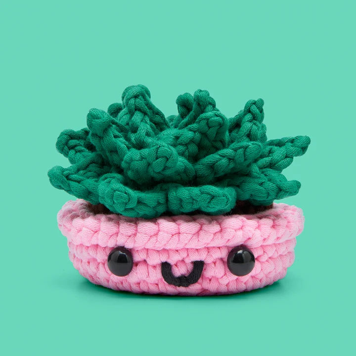The Woobles Jade the Succulent Crochet Kit plants