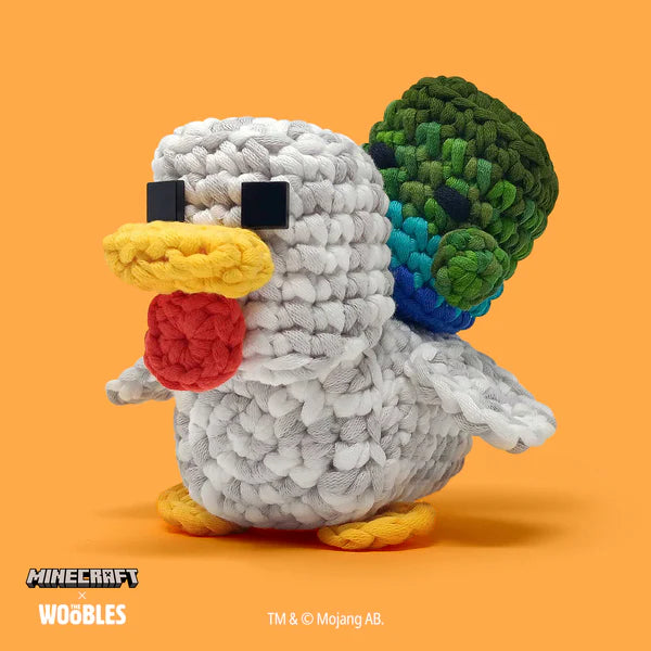 The Woobles Minecraft Chicken Jockey Bundle Crochet Kit bundle pack