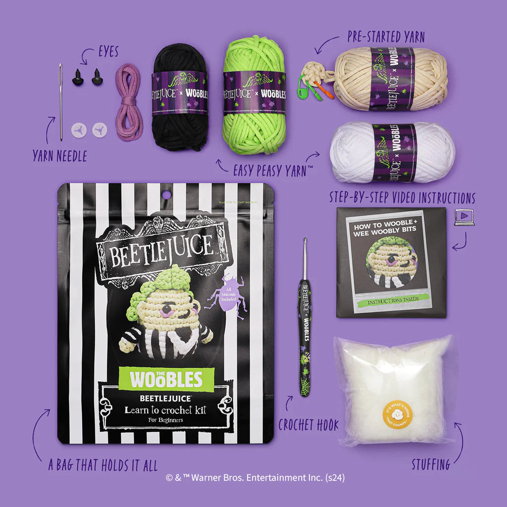 The Woobles Beetlejuice Crochet Kit