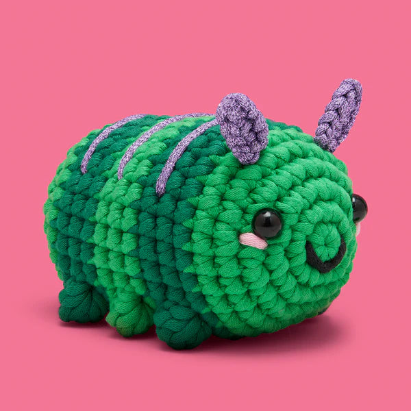 The Woobles Carl the Caterpillar all in one crochet kit
