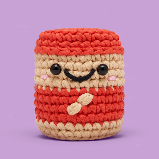 The Woobles Clyde the Peanut butter all in one crochet kit