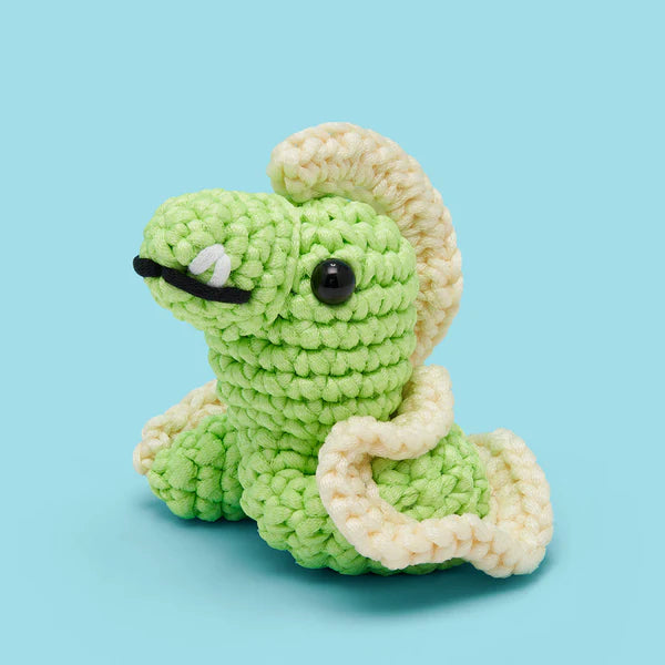 The Woobles Murphy the Electric Eel Crochet Kit Glow in the Dark