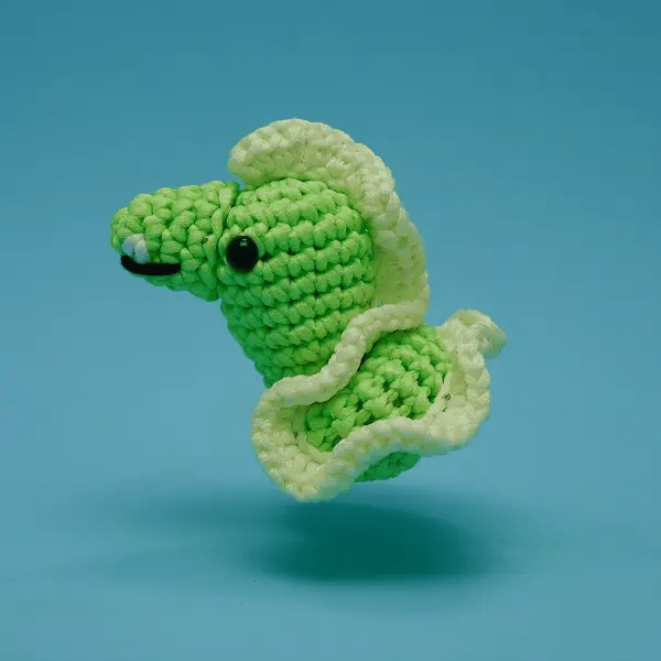 The Woobles Murphy the Electric Eel Crochet Kit Glow in the Dark