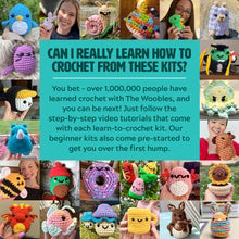 Roland the Beetle Crochet Kit The Woobles glitter yarn