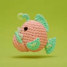 The Woobles Poe the Angler Fish Glow in the Dark Crochet Kit