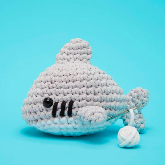 The Woobles Tank the Shark Crochet Kit Beginner Crochet Kit