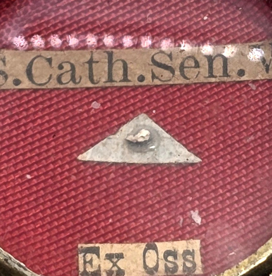 Catholic Reliquary Theca Saint Catherine of Siena Italian Mystic first class relic