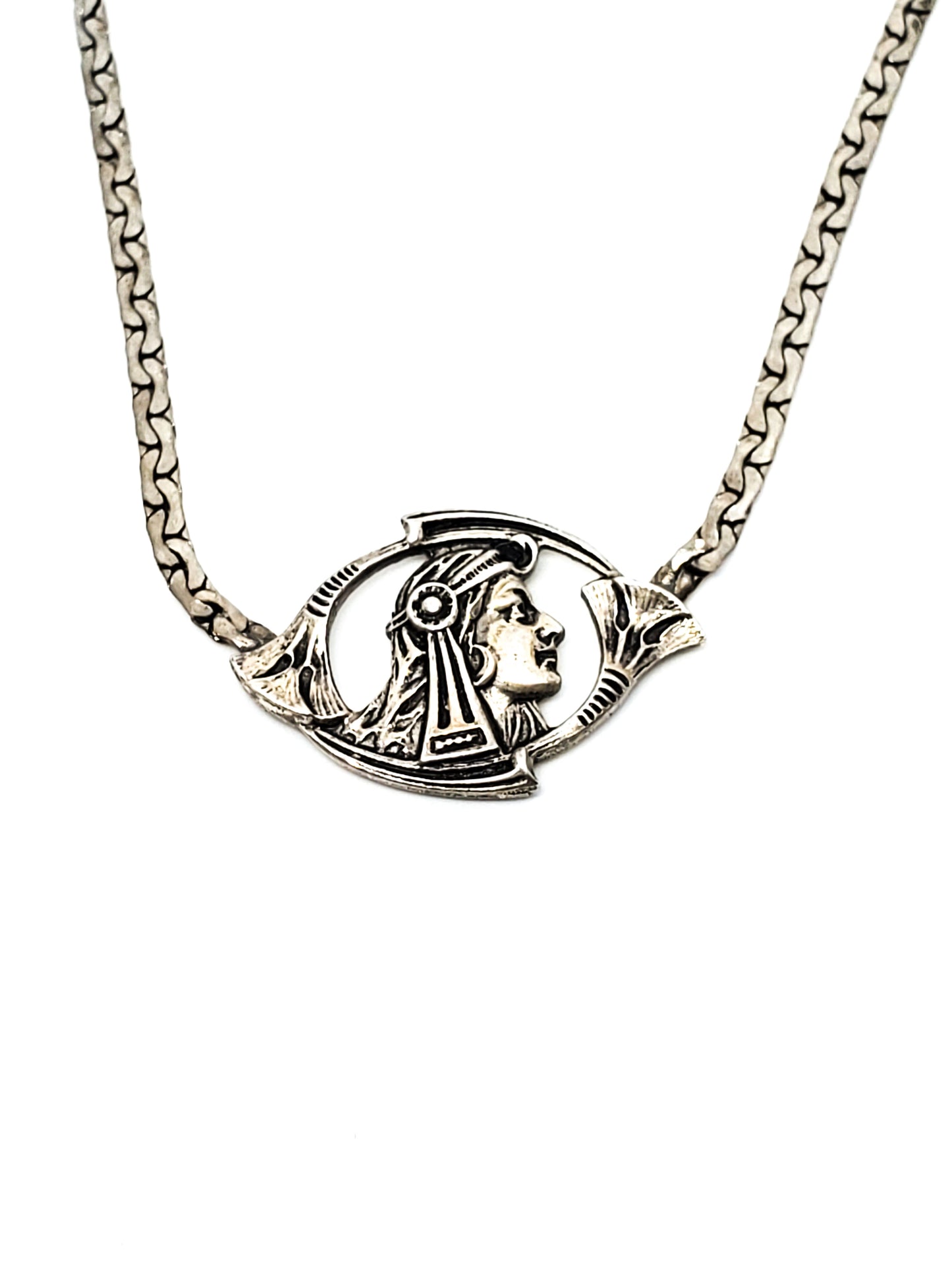 Roman soldier heraldic Artisan handmade sterling silver necklace 925