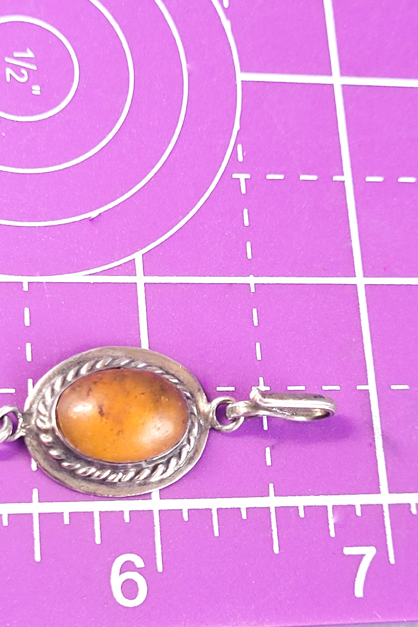Baltic Amber with inclusions 5 panel vintage sterling silver tennis bracelet 925