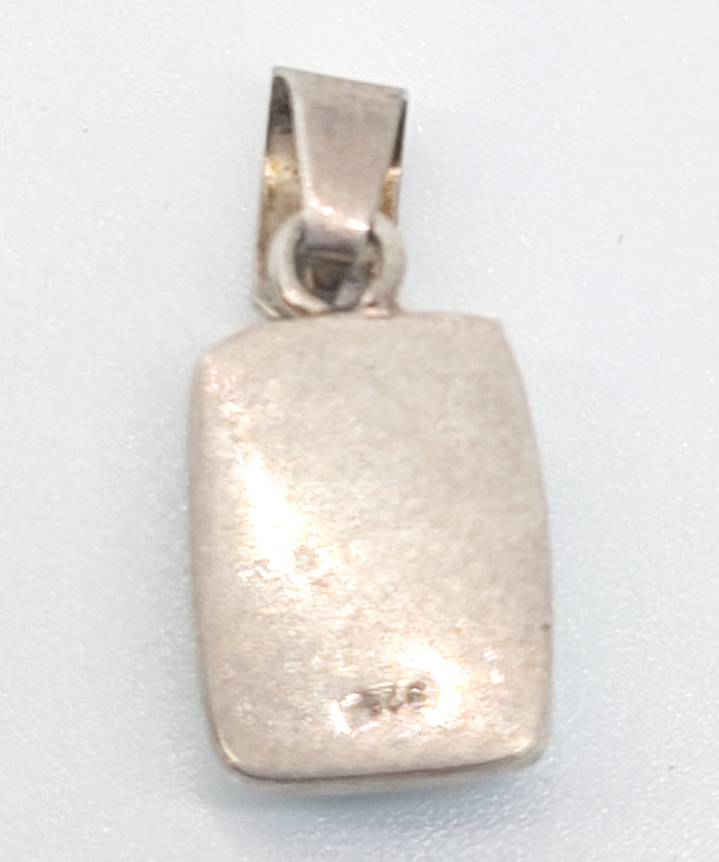 Larimar Dominican Republic blue gemstone sterling silver pendant